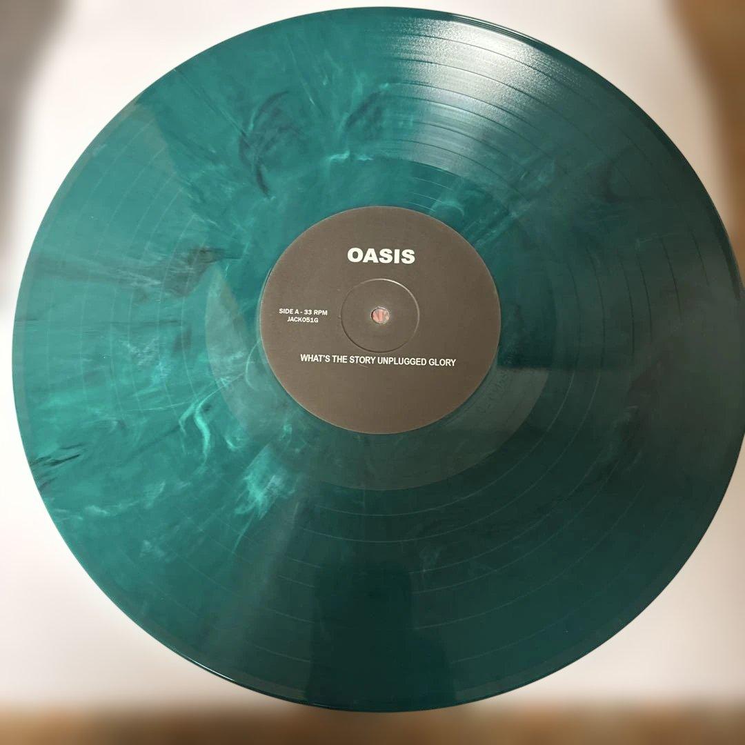 Oasis What's the Story Unplugged Glory Limited Green Vinyl LP Record