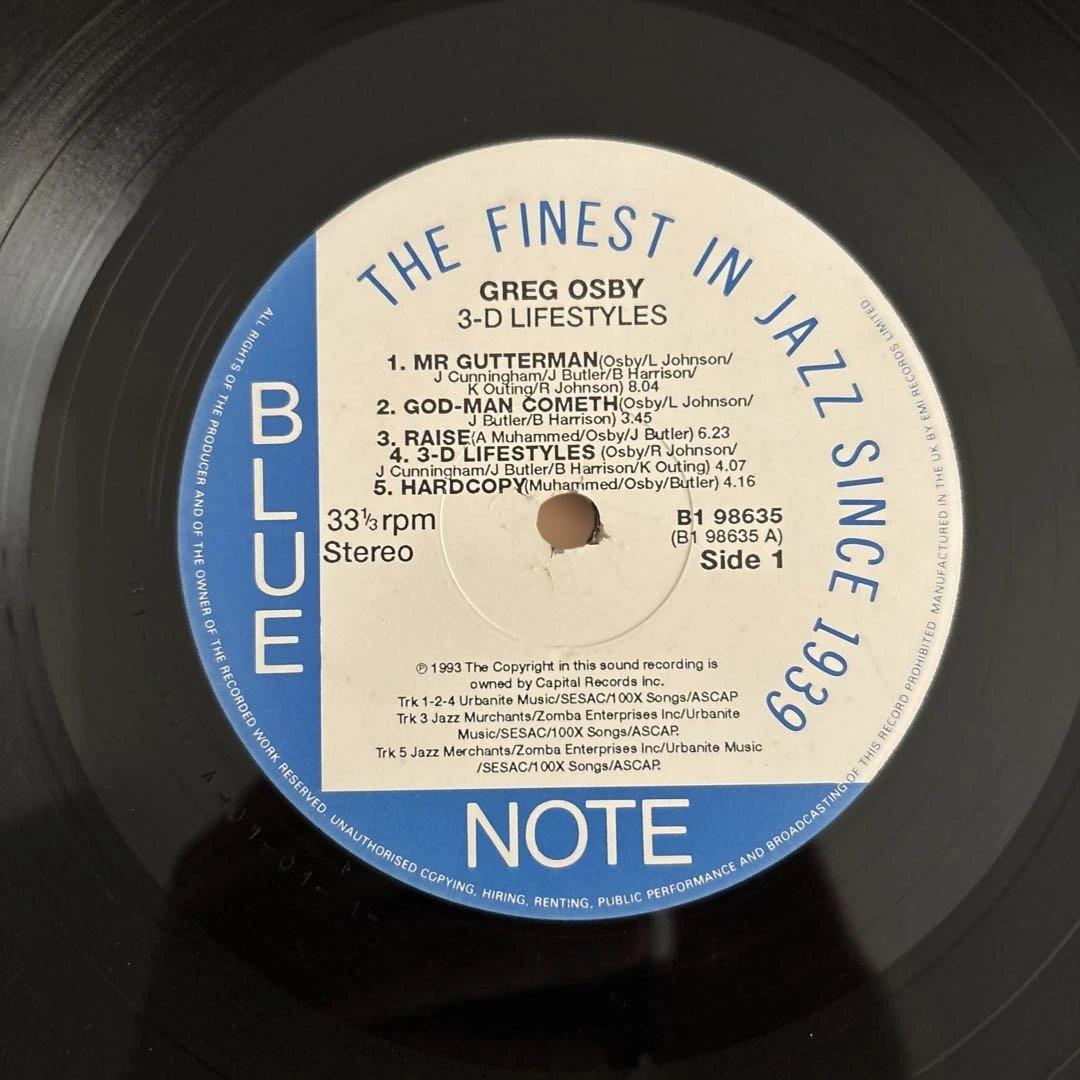 Greg Osby - 3-D Lifestyles LP Blue Note Jazz Hip Hop Vinyl Record