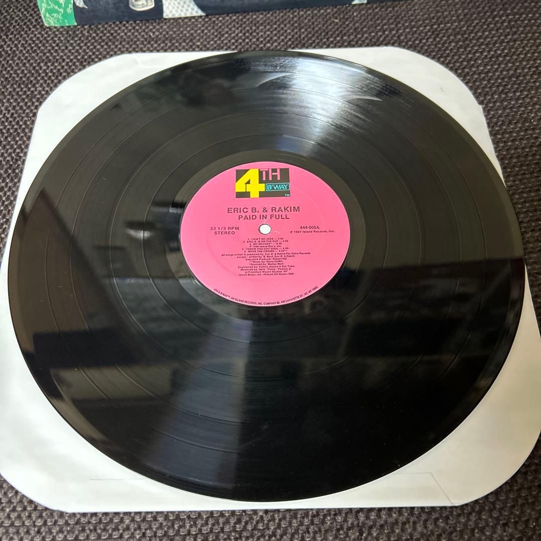 Eric B. & Rakim - Paid in Full - Vinyl LP 1987 Hip Hop Classic 4th & Broadway