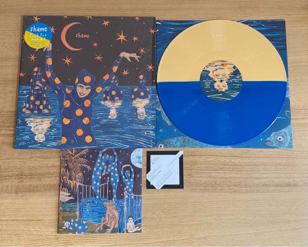 shame - Food for Worms LP Blue & Yellow Split Vinyl + Bonus 7" Single