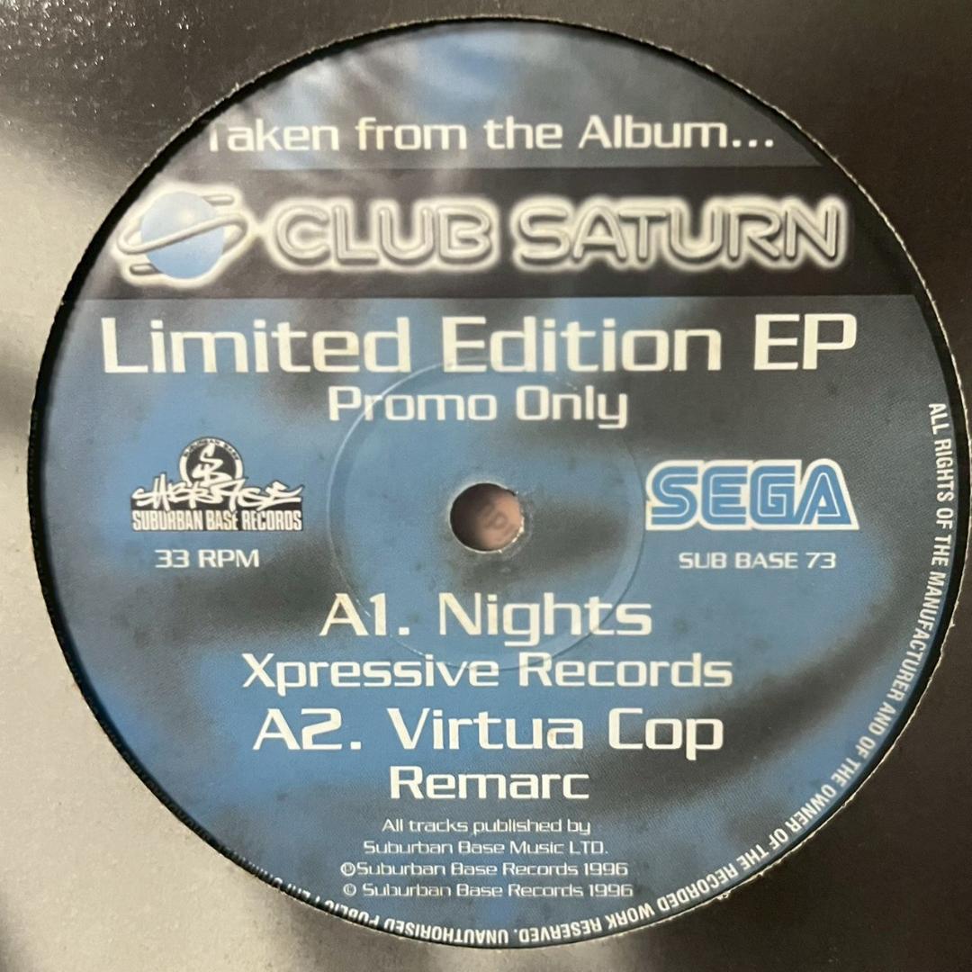 Various - Club Saturn Limited Edition EP 12" Vinyl 1996 Suburban Base Jungle DNB