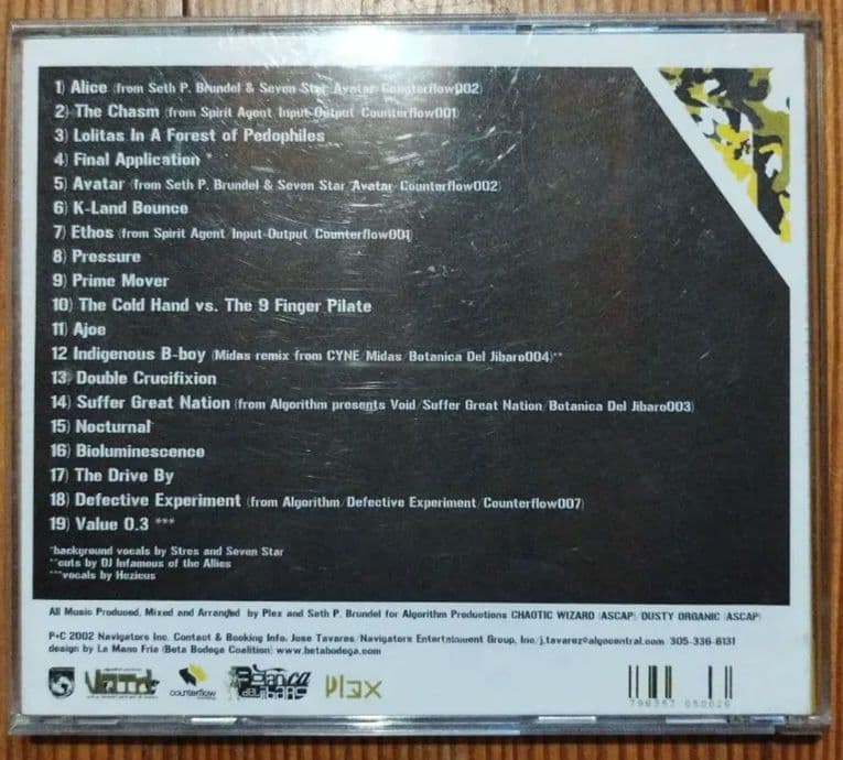 Algorithm - Banana Clip Volume 3 CD Limited Tour-Only Edition 2002 US Hip Hop