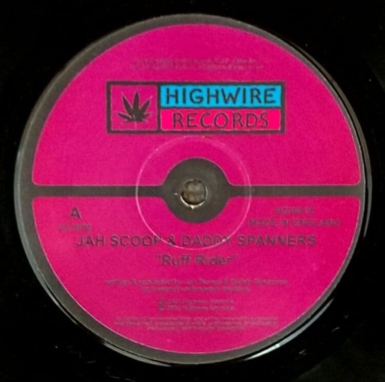 Jah Scoop & Daddy Spanners - Ruff Rider 12" Vinyl Highwire Records UK Dance