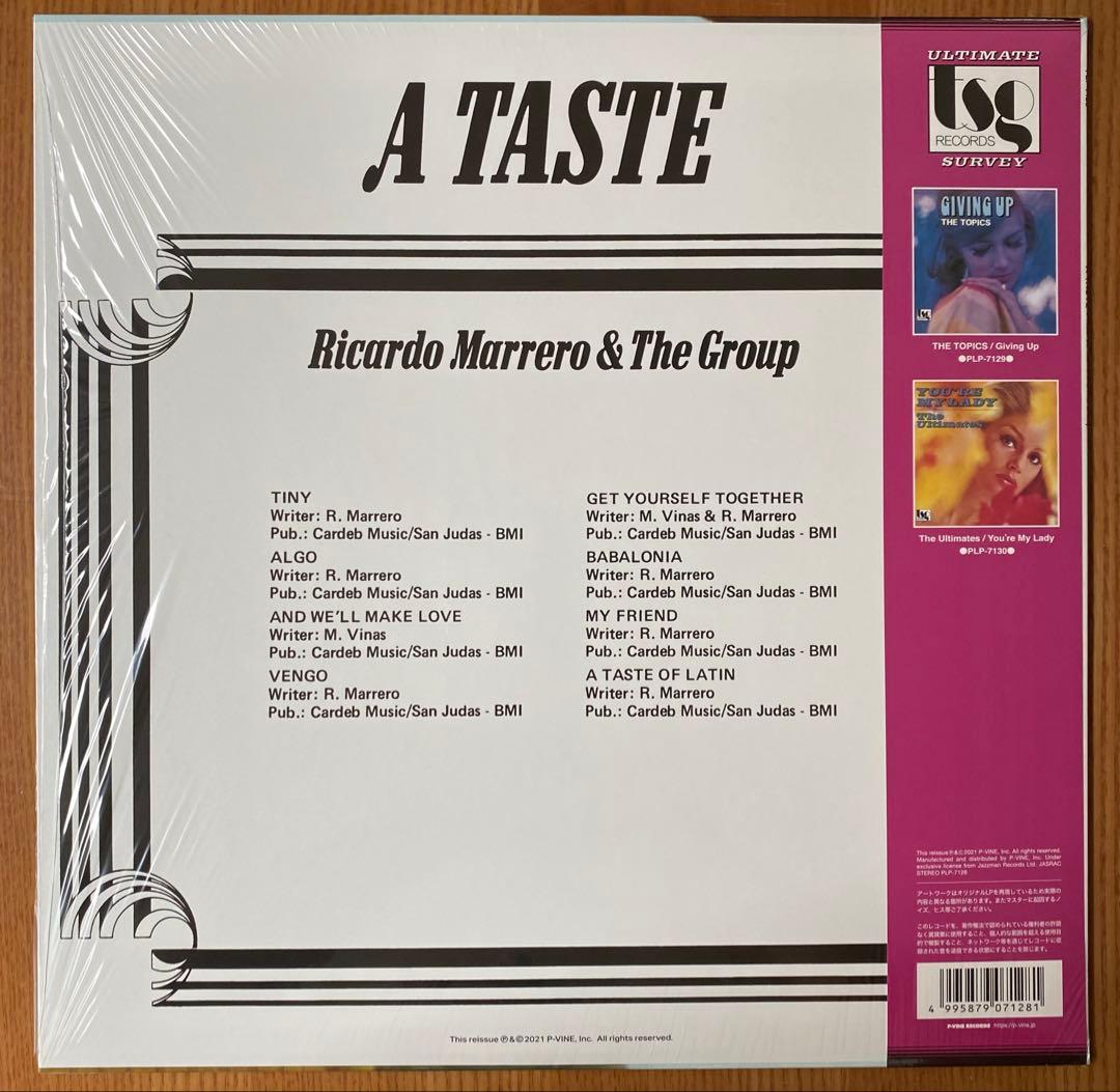 Ricardo Marrero & The Group A Taste Vinyl LP P-Vine Japan Reissue w/Obi NM