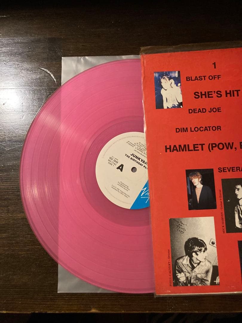 The Birthday Party Junkyard LP Pink Vinyl Post-Punk Nick Cave Rare