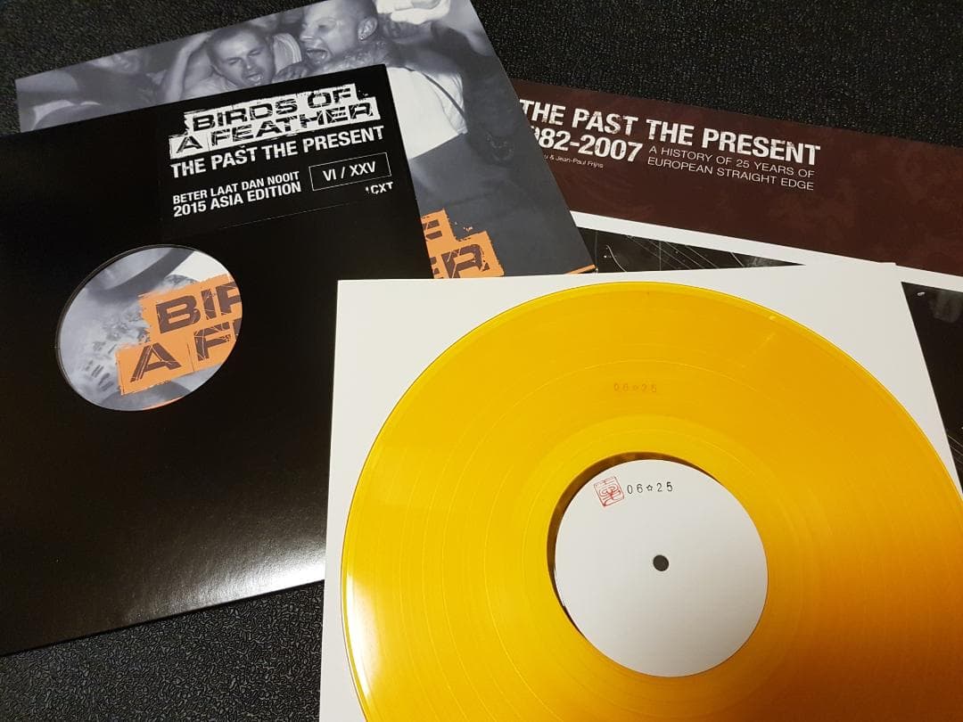 Birds Of A Feather - The Past The Present 2015 Asia Edition Orange Vinyl 12" LP