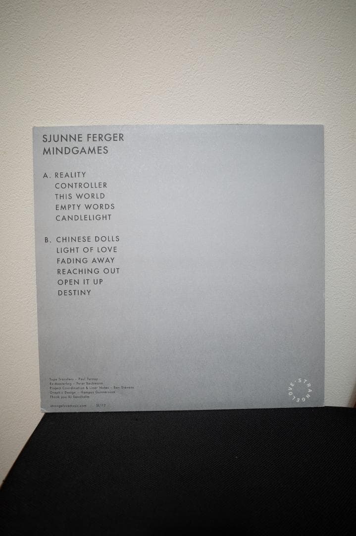 Sjunne Ferger - Mindgames Vinyl LP Synth Pop Minimal Wave Import