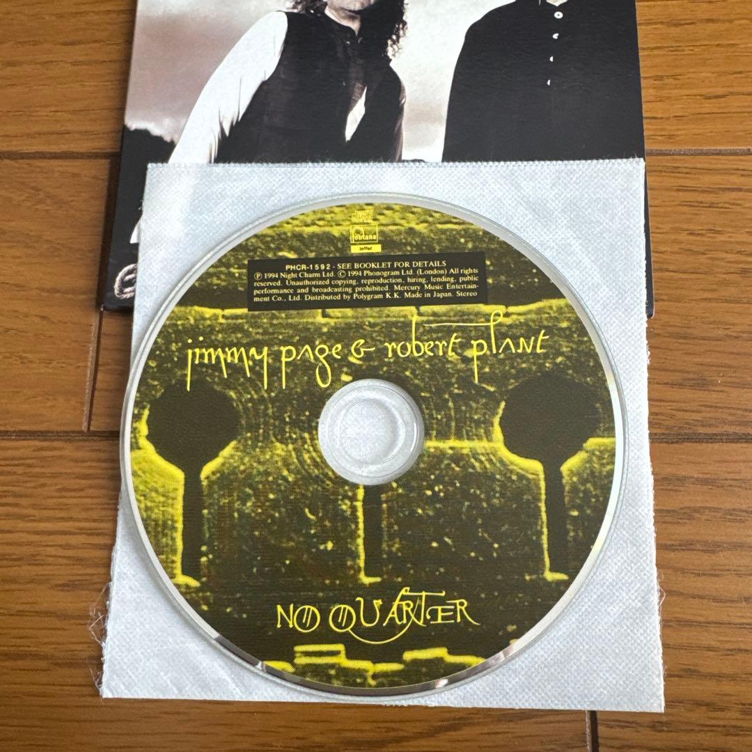 Jimmy Page & Robert Plant No Quarter CD Japan Press Mini LP Sleeve With OBI 1994