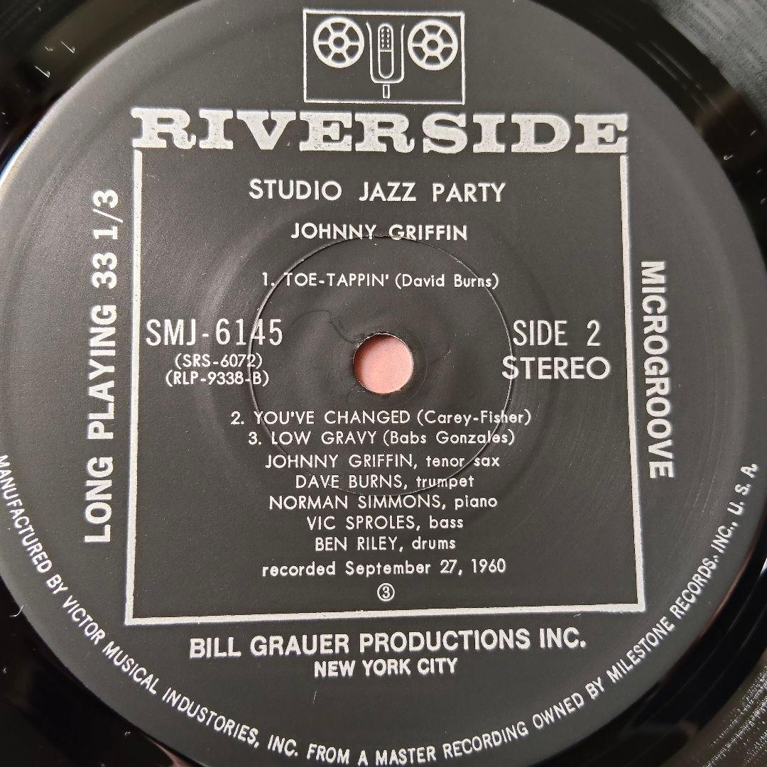 Johnny Griffin Jazz LP Riverside 〜 Used, Sleeve Tear, Vinyl Good | Japansoundstore