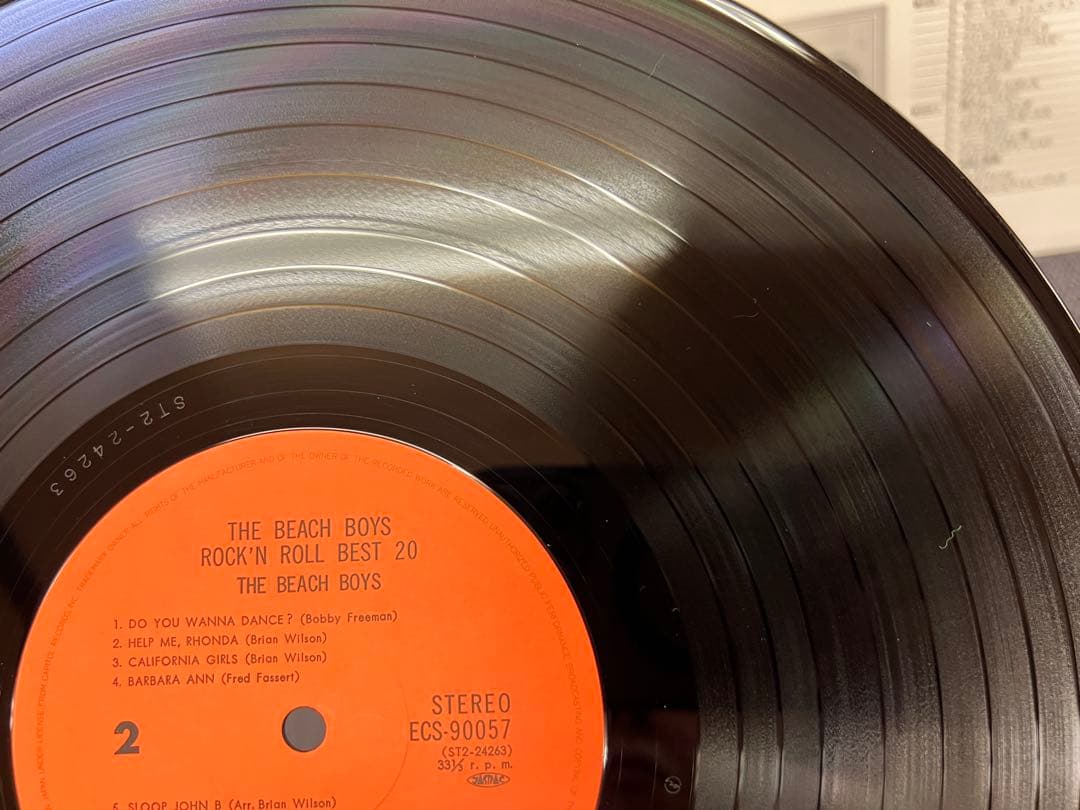 The Beach Boys Rock'N Roll Best 20 Vinyl LP Japan First Pressing 1S/1S OBI