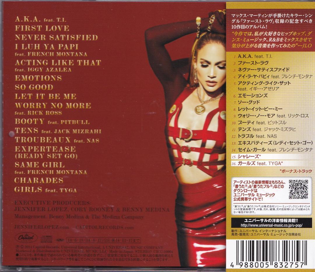 Jennifer Lopez - A.K.A. CD Japan Press with OBI 2 Bonus Tracks