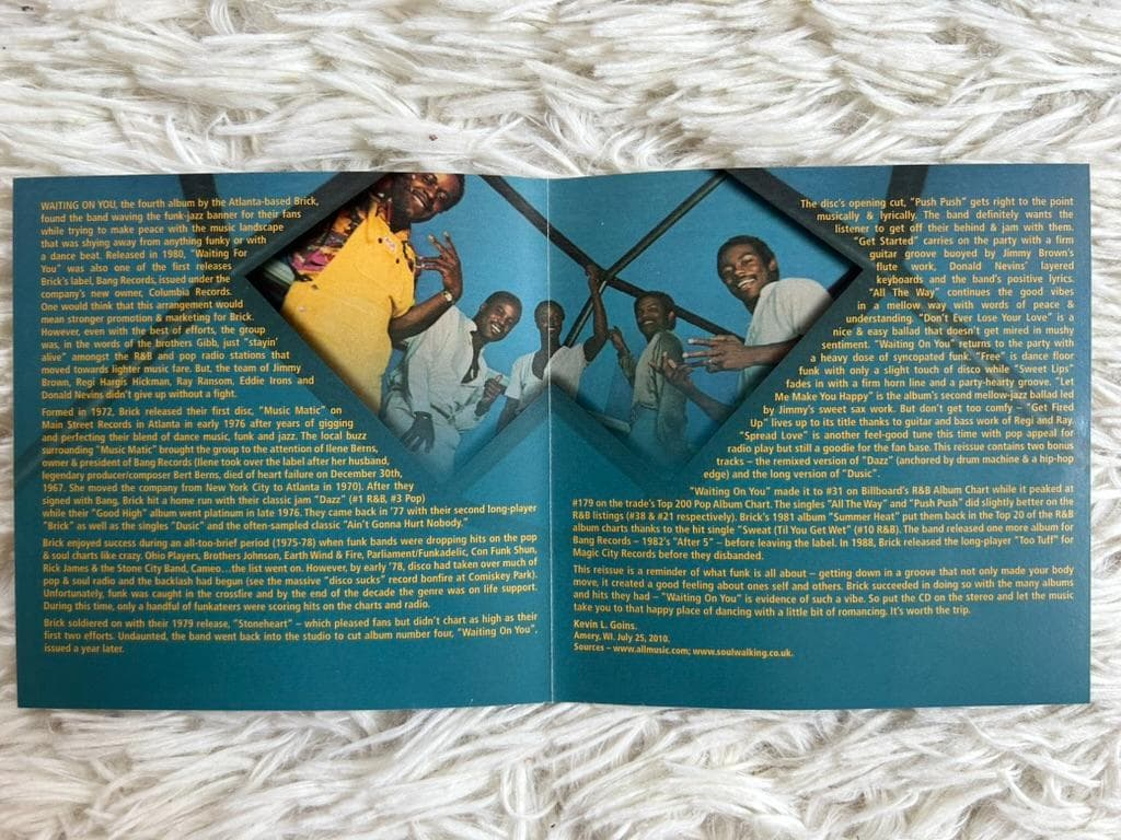 Brick - Waiting On You CD Limited Expanded Edition 2010 Reissue Funk Rare Out-Pr