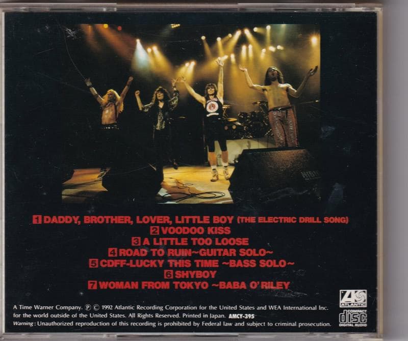 MR. BIG Raw Like Sushi II CD 1992 Japan Press Hard Rock Live Atlantic AMCY-395