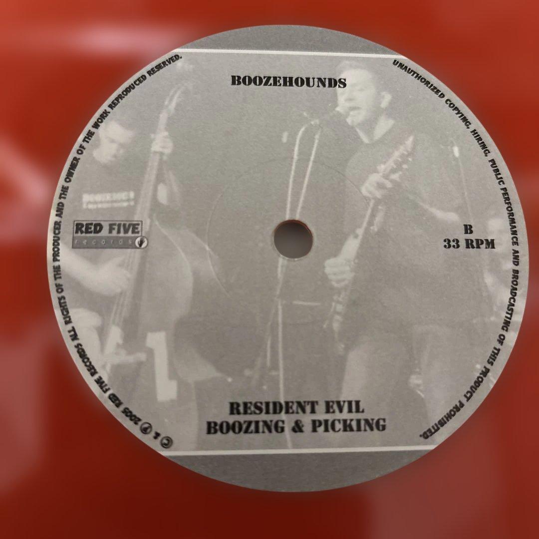 Boozehounds - Here We Go 7" Red Vinyl EP Limited #239/300 Psychobilly Rockabilly