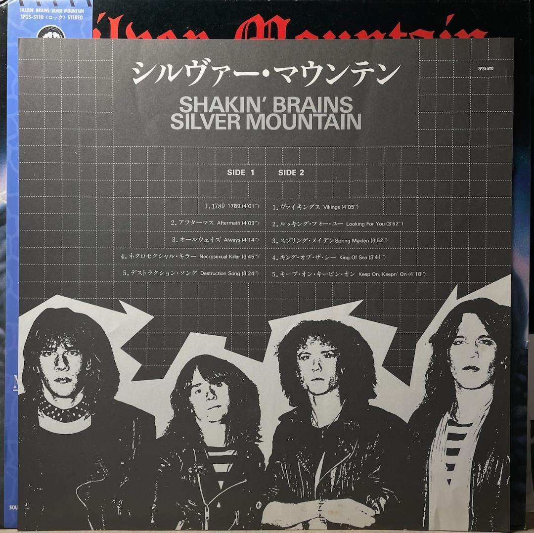 Silver Mountain - Shakin' Brains LP Japan Pressing with OBI Heavy Metal 1983