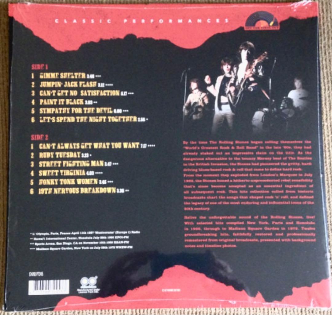 The Rolling Stones Hits Collection Live LP 180g Coloured Vinyl 2024 Release