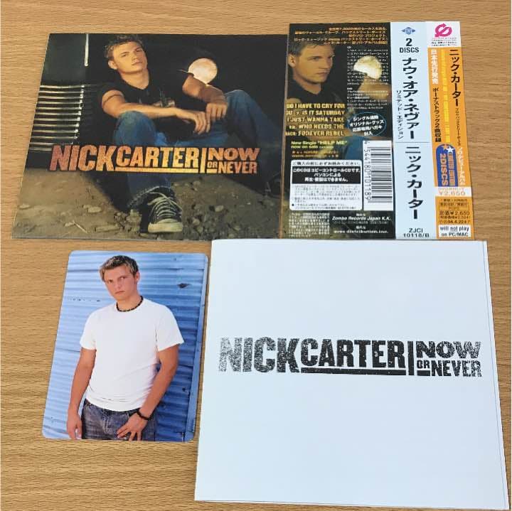 Nick Carter Now Or Never 2CD+DVD Japan Press with OBI Limited Edition 2002