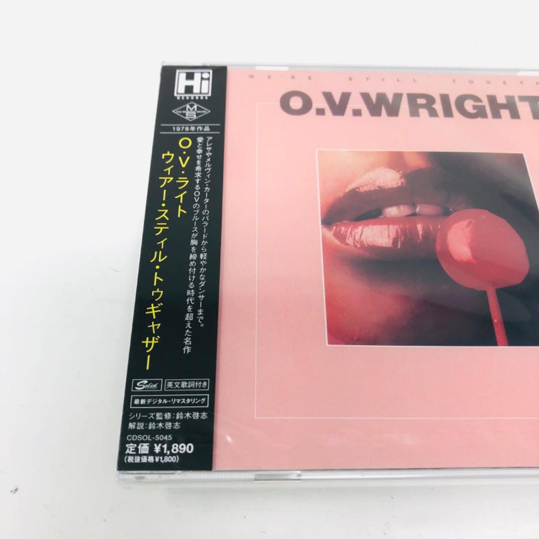 O.V. Wright - We're Still Together CD Japan Press, OBI Strip, 2012 Remaster