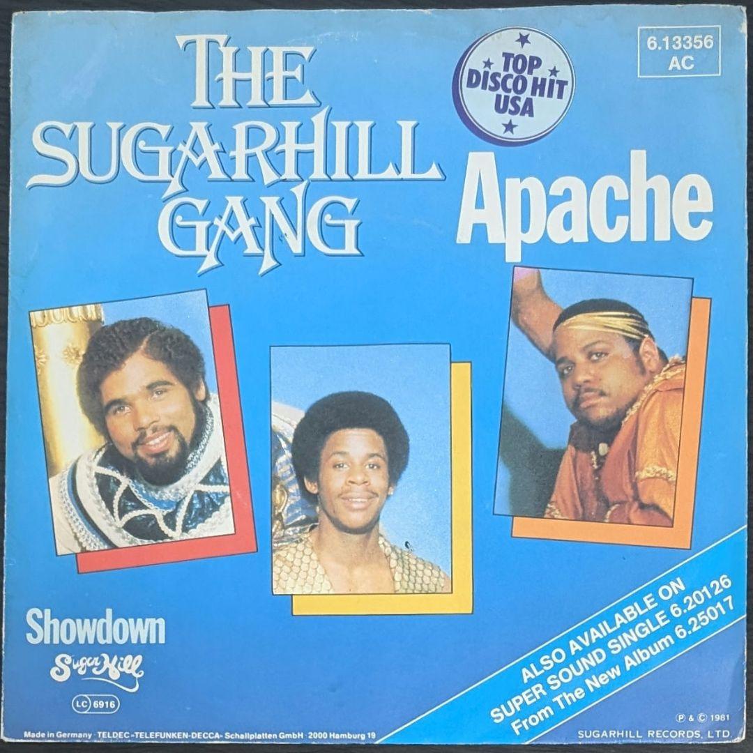 Sugarhill Gang - Apache 7-inch Vinyl Record 1981 Hip Hop Classic German Press