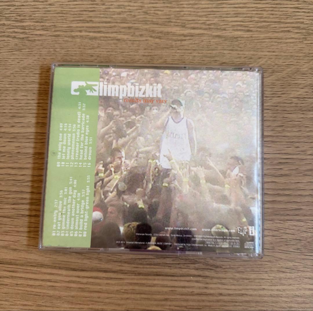 Limp Bizkit Results May Vary CD+DVD Japan Press Limited Edition with OBI 2003
