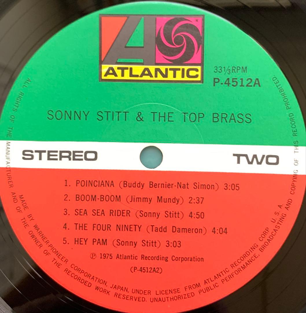 Sonny Stitt - The Top Brass LP Vinyl Japan P-4512A Jazz Atlantic w/ Obi
