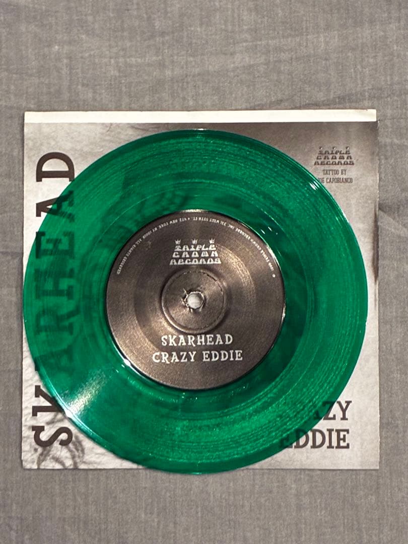 Skarhead / 25 Ta Life Split 7" Vinyl EP Green Color Vinyl Hardcore Punk