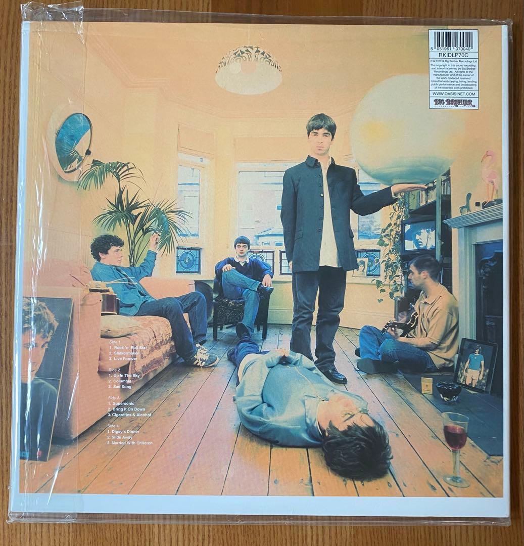 Oasis Definitely Maybe 2LP Silver Vinyl 25th Anniversary Edition Japan Import
