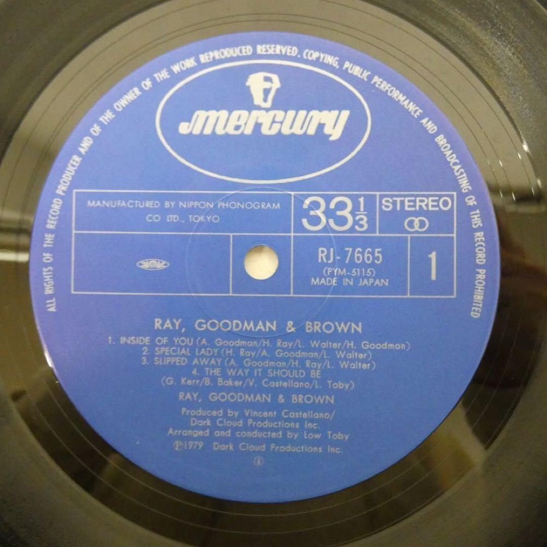 Ray, Goodman & Brown - S.T. Vinyl LP 1979 Japan Original Mercury RJ-7665 w/ OBI