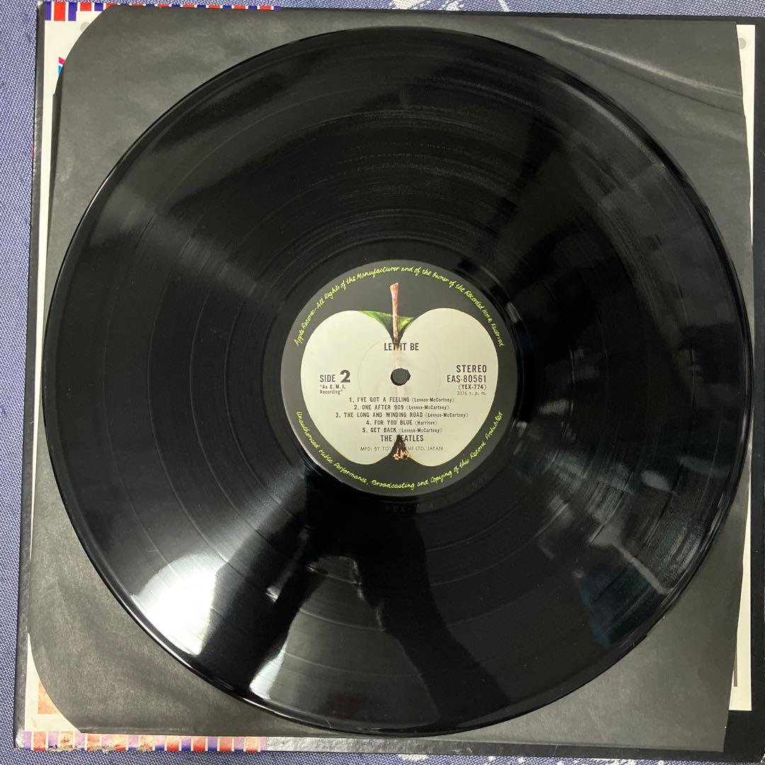 The Beatles - Let It Be LP Japan Pressing w/ Rare Union Jack Obi EAS-80561
