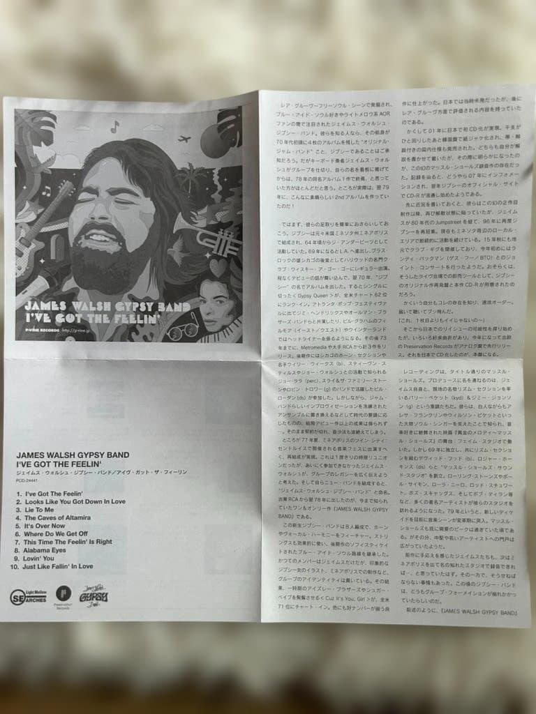 James Walsh Gypsy Band - I've Got The Feelin' CD Japan Press w/ OBI Mini LP