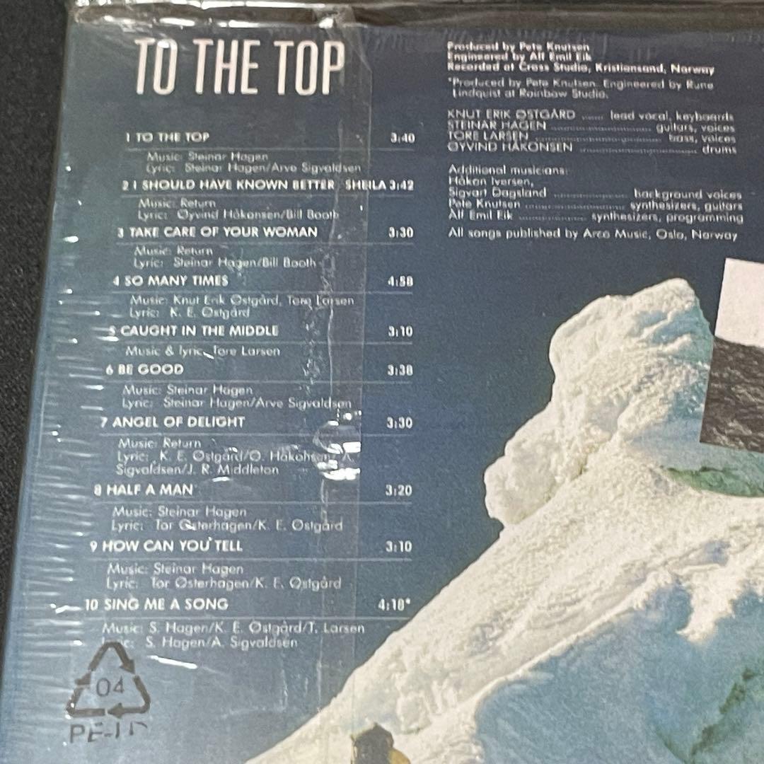 Return - To The Top CD Limited Remastered Edition Melodic Hard Rock Norway