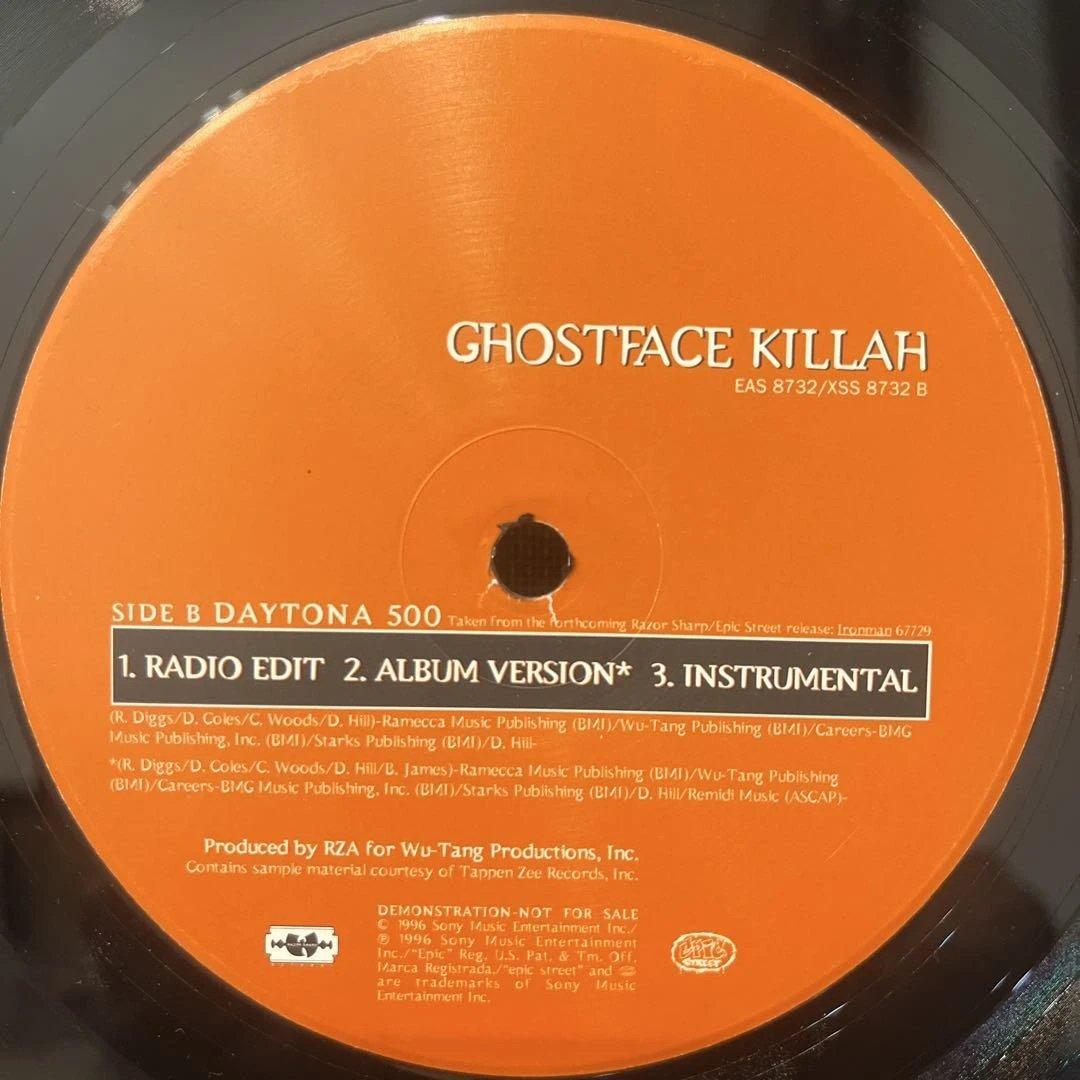 Ghostface Killah - Camay / Daytona 500 12" Vinyl Single RZA Wu-Tang