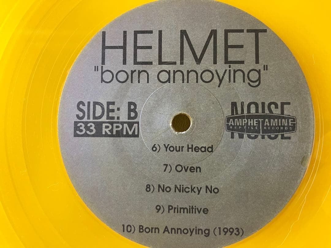 Helmet - Born Annoying LP Yellow Vinyl German Pressing Alternative Rock