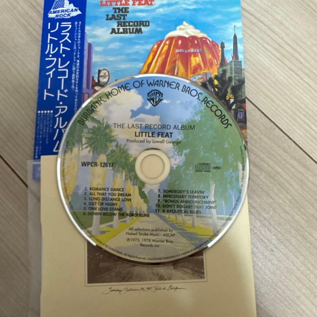 Little Feat The Last Record Album CD Japan Press Mini LP Cardboard Sleeve OBI