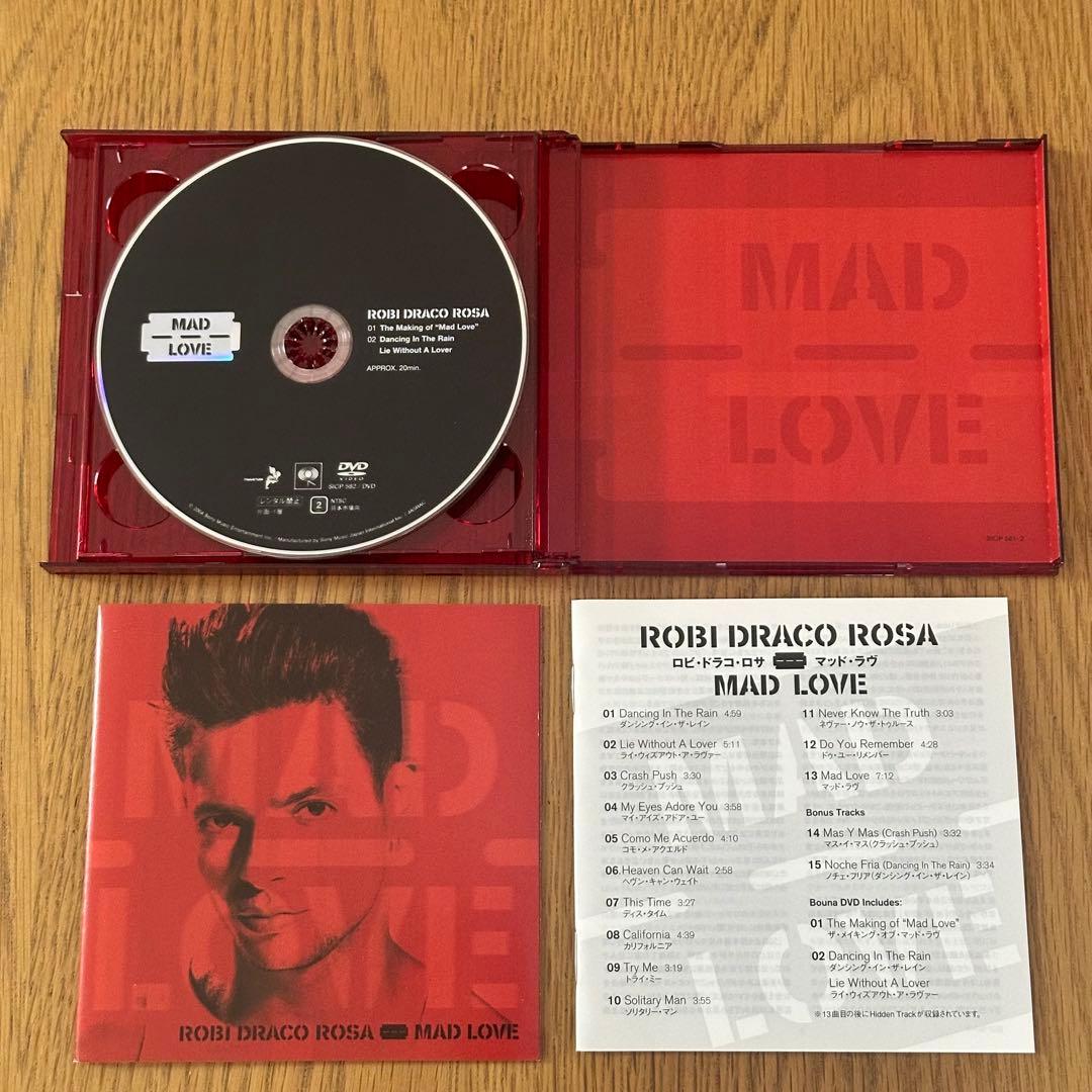 Robi Draco Rosa Mad Love Japan CD+DVD Limited Edition with OBI