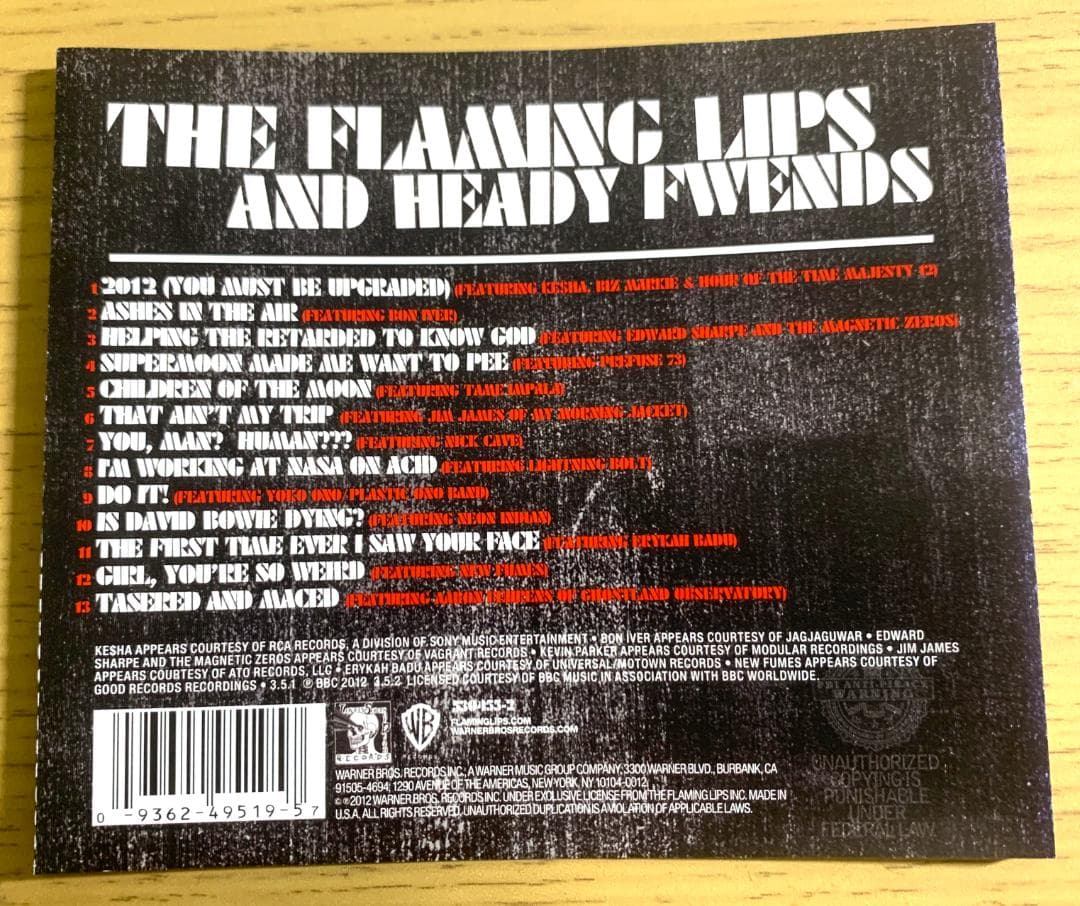 The Flaming Lips - The Flaming Lips And Heady Fwends CD (2012) US Pressing
