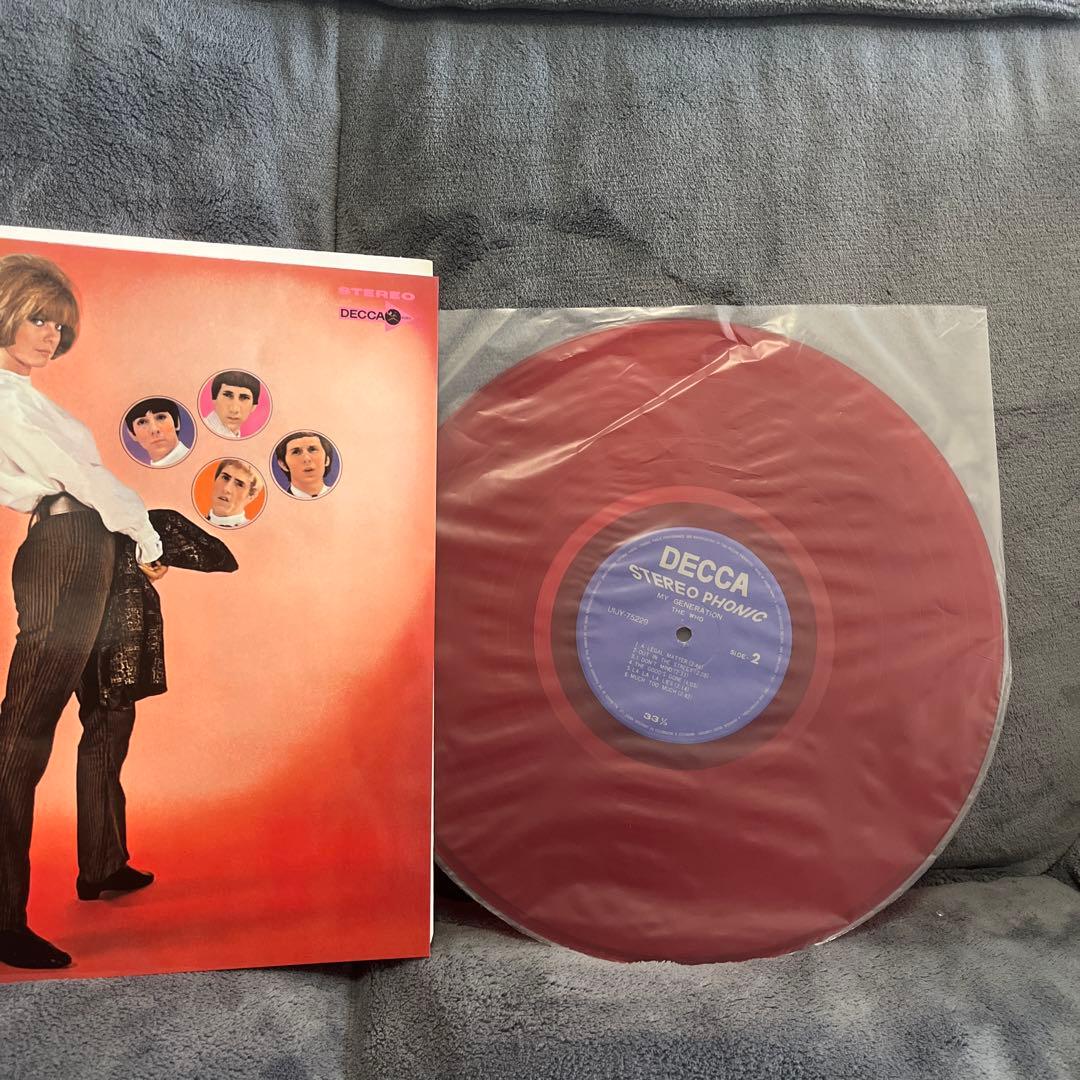The Who - My Generation LP Red Vinyl Reissue Japan Pressing Decca UIJY-75229