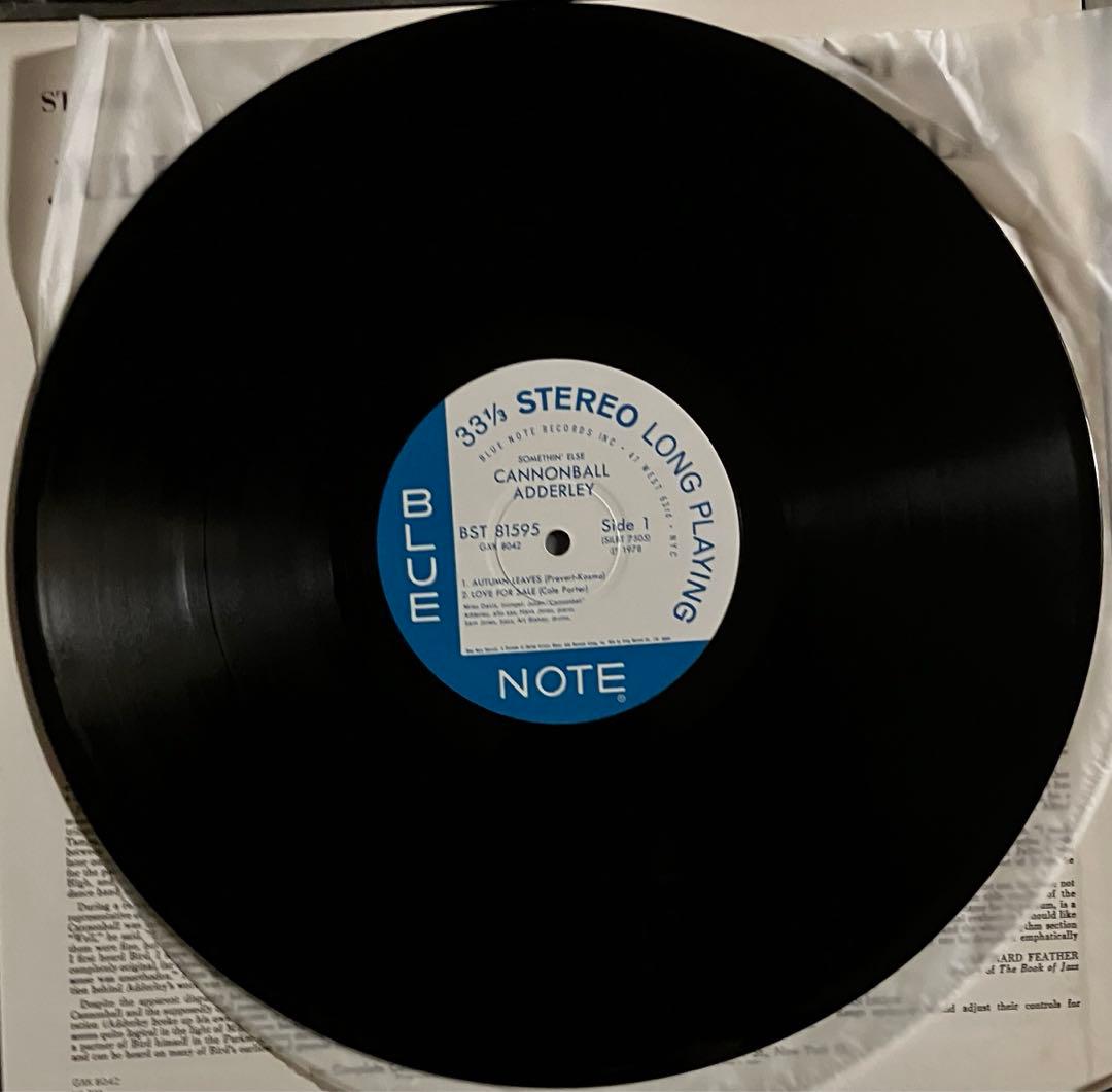 Cannonball Adderley - Somethin' Else LP 1978 Japan Blue Note Jazz Vinyl