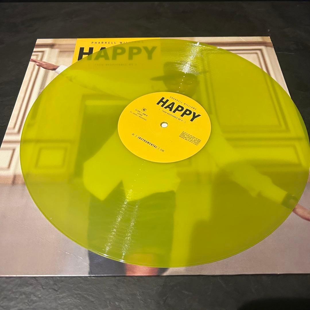Pharrell Williams - Happy - 12" Yellow Vinyl Record - Despicable Me 2 Soundtrack