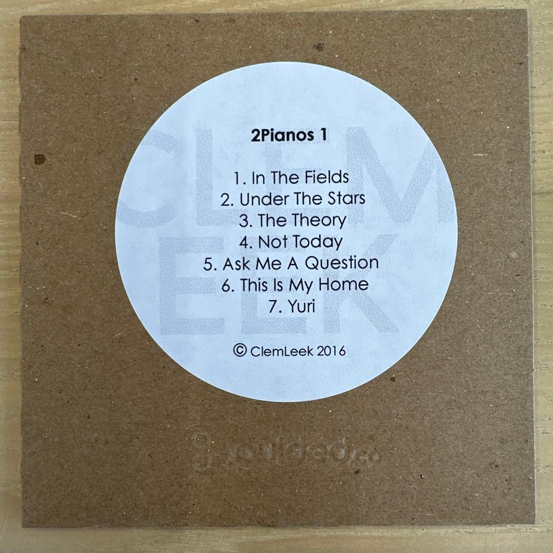 Clem Leek - 2Pianos 1 CDr, Limited Edition of 40, Modern Classical, 2016