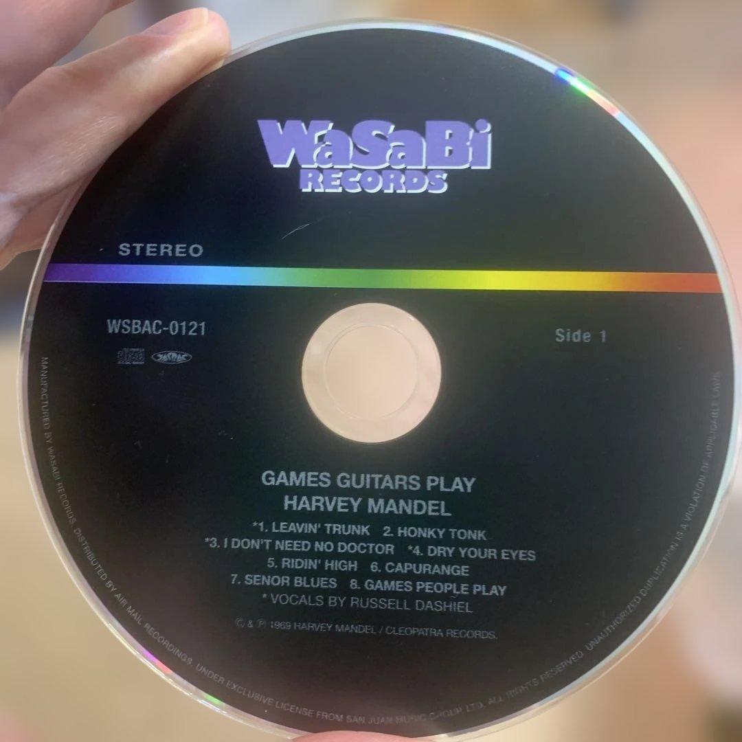 Harvey Mandel - Games Guitars Play CD Japan Press w/ OBI 2019 Remastered