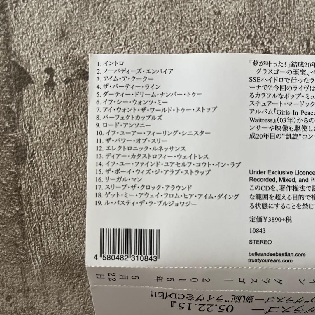 Belle and Sebastian Live 2015 2CD Japan Press with OBI Strip Limited Edition