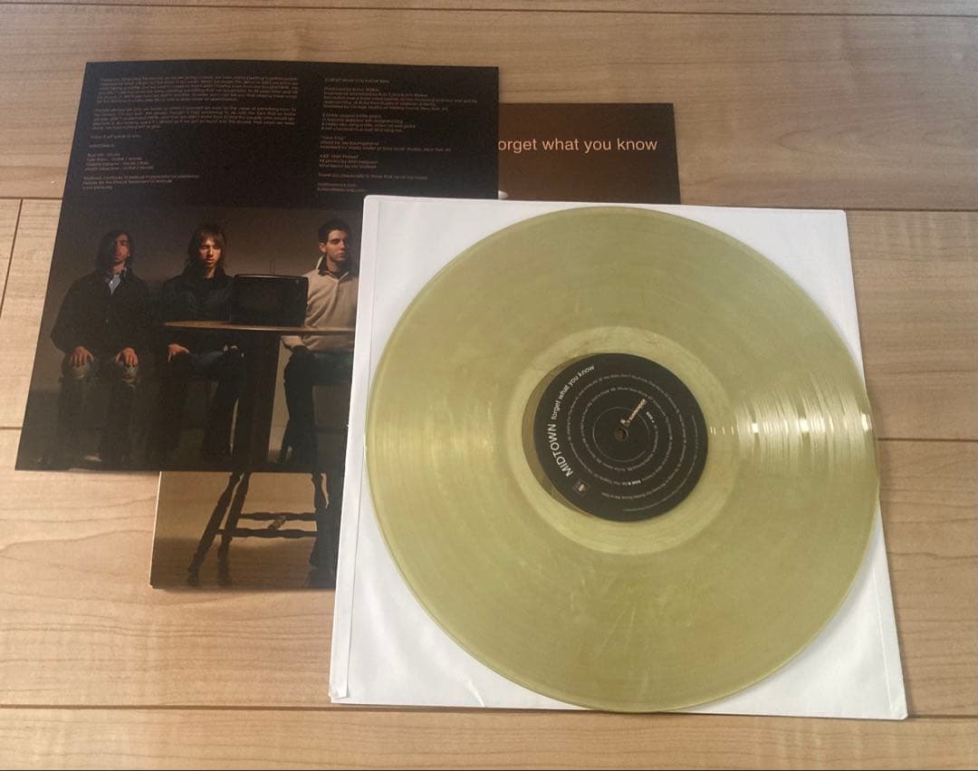 Midtown - Forget What You Know LP Limited Clear Yellow Vinyl Pop Punk Record