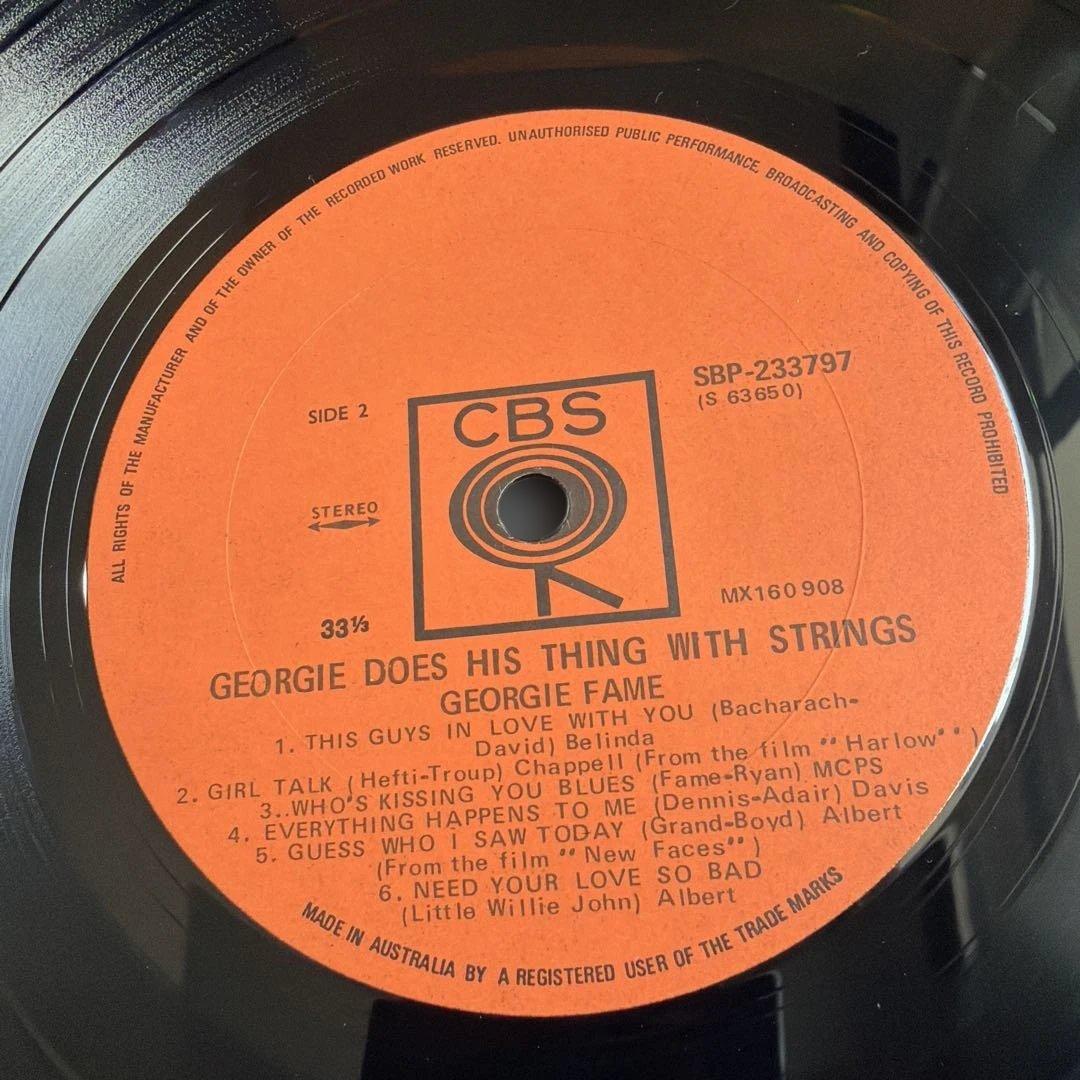 Georgie Fame - Georgie Does His Thing With Strings Vinyl LP Australia Pressing