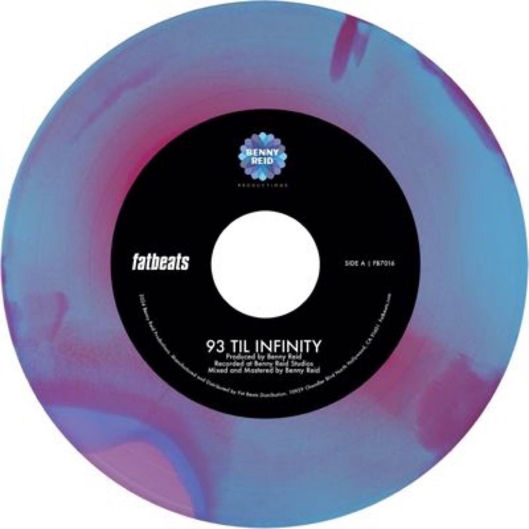 Benny Reid - 93 'Til Infinity / Day One - 7" Vinyl Record, Limited Color Swirl