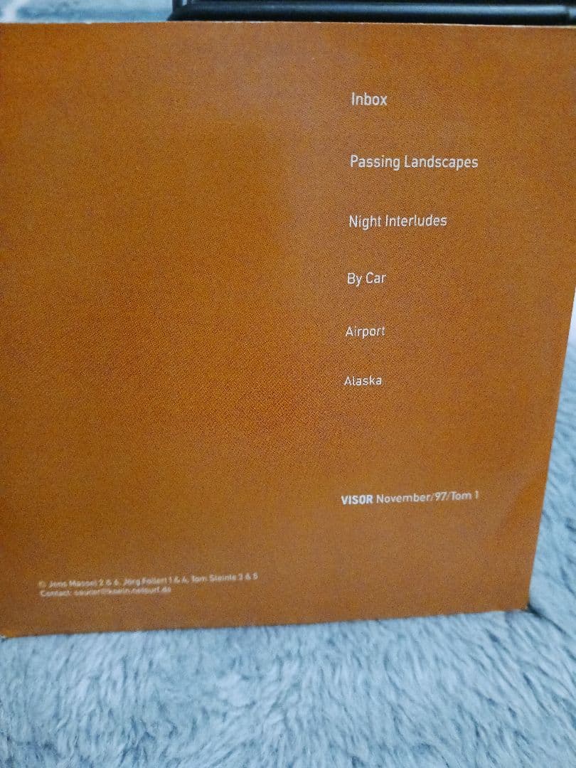 Visor - November/97/Tom 1 CD - Post-Rock Electronica, Rare German Import