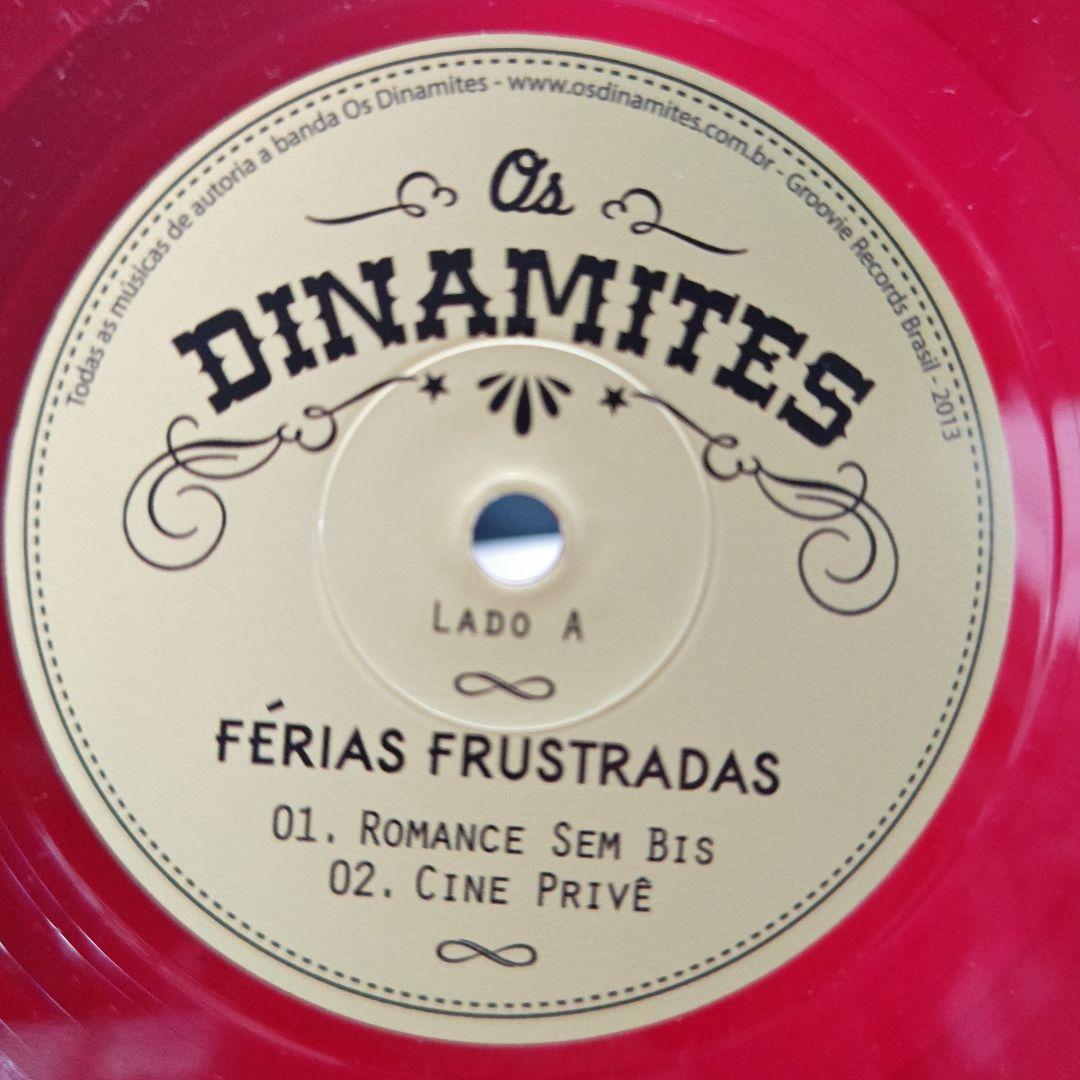 Os Dinamites - Férias Frustradas 7" Red Vinyl EP Neo-Rockabilly Brazil 2013