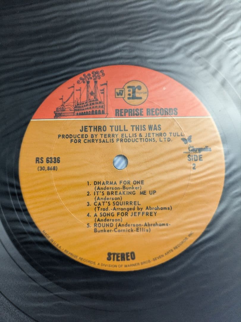Jethro Tull This Was Vinyl LP US Original Reprise RS 6336 Progressive Rock