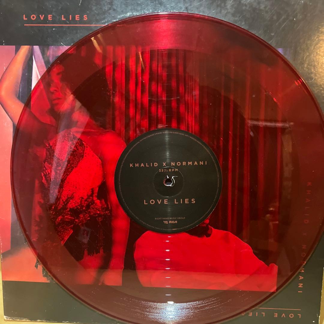 Khalid x Normani - Love Lies 12-inch Vinyl Single Transparent Red Color Rare