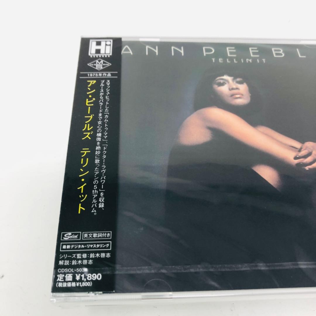 Ann Peebles - Tellin' It CD Japan Press Remastered w/ OBI 2012 Rare Soul